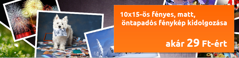 Képkidolgozás - 10x15-ös matt, öntapadós olcsón