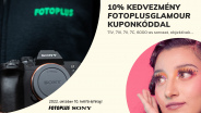 Sony Glamour napok a Fotoplus-nál: 10%-os kuponkód kedvezmény!