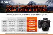 Extra Sony pénzvisszatérítés a Fotoplus-nál!